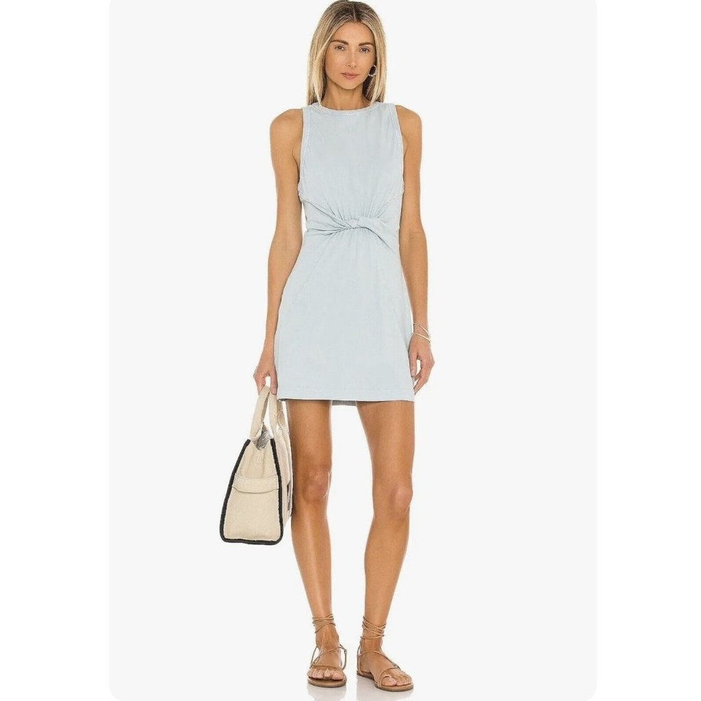 L*SPACE Seaview Knot Dress Knot Mini Jersey Knit, Size XS